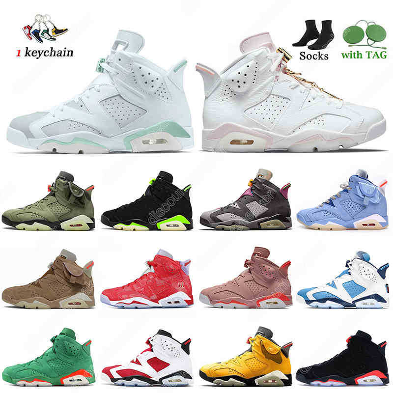 

Fashion Women Mens 6 6s Basketball Shoes Blue Gold Hoops British Khaki UNC Electric, D47 quai 54 purple 40-47