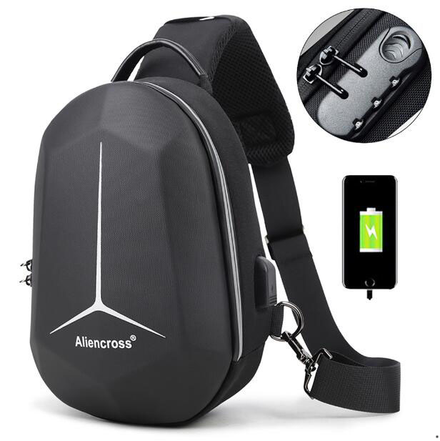 Motorcycle multifunction shoulder bag ,waterproof crossbody backpack ,USB code lock mobile phone bags, the same style is customized-image-691186478