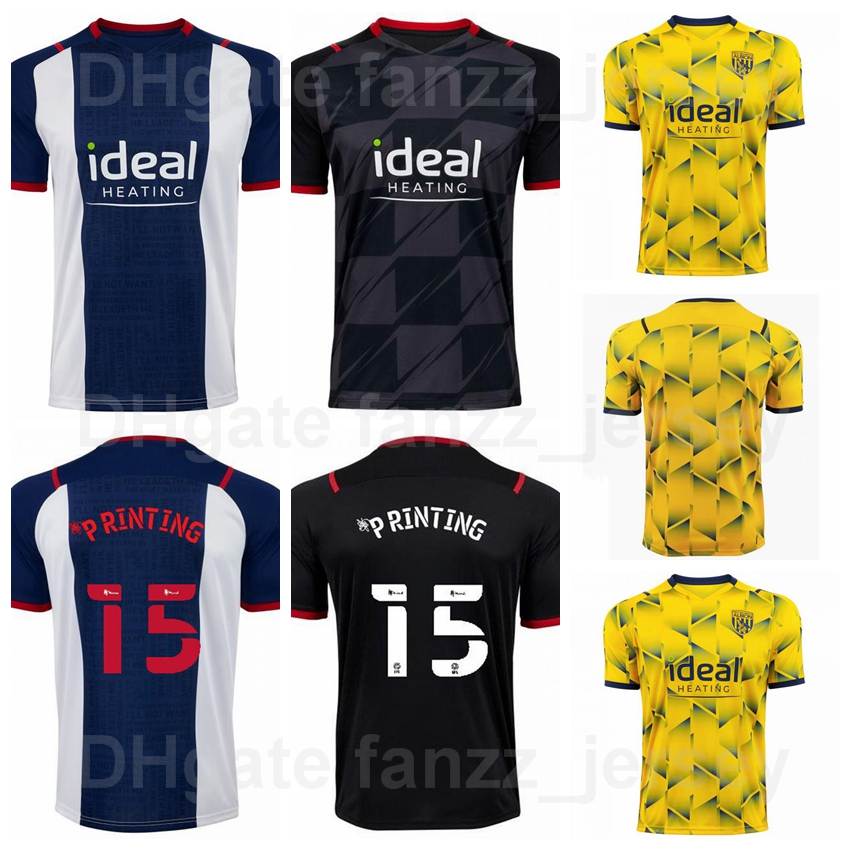 

2021 2022 West Bromwich Albion 7 ROBINSON Soccer Jersey 4 OSHEA KIPRE DIANGANA FURLONG AHEARNE-GRANT MOWATT ZOHORE TOWNSEND PHILLIPS BUTTON Football Shirt Kits, With patch