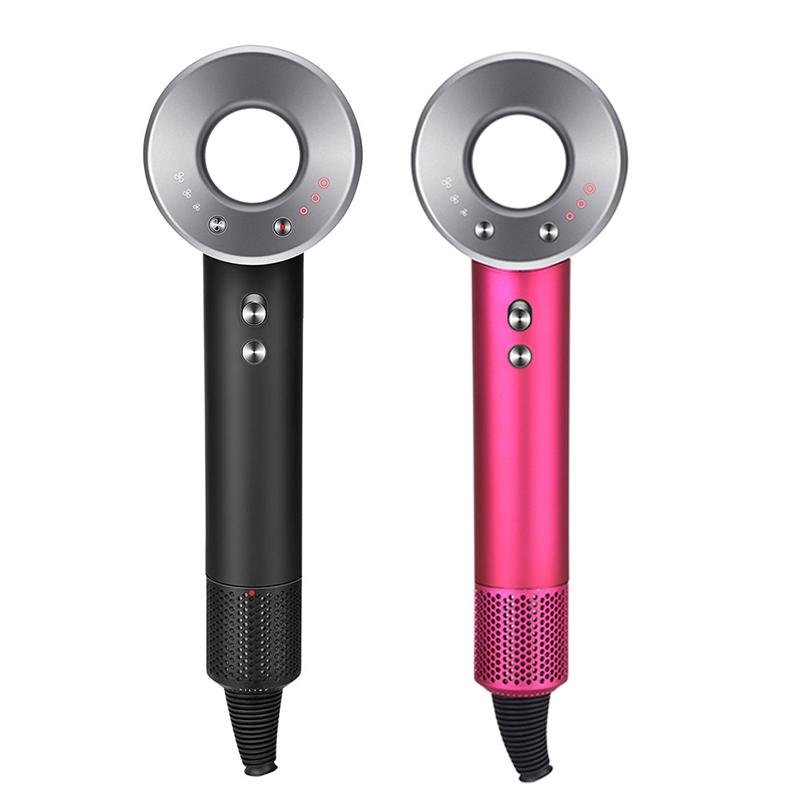 

Electric Hair Brushes Dryer Professional Leafless Hairdryer Anion Temeperature Control Blow Salon &Cold Wind Styler