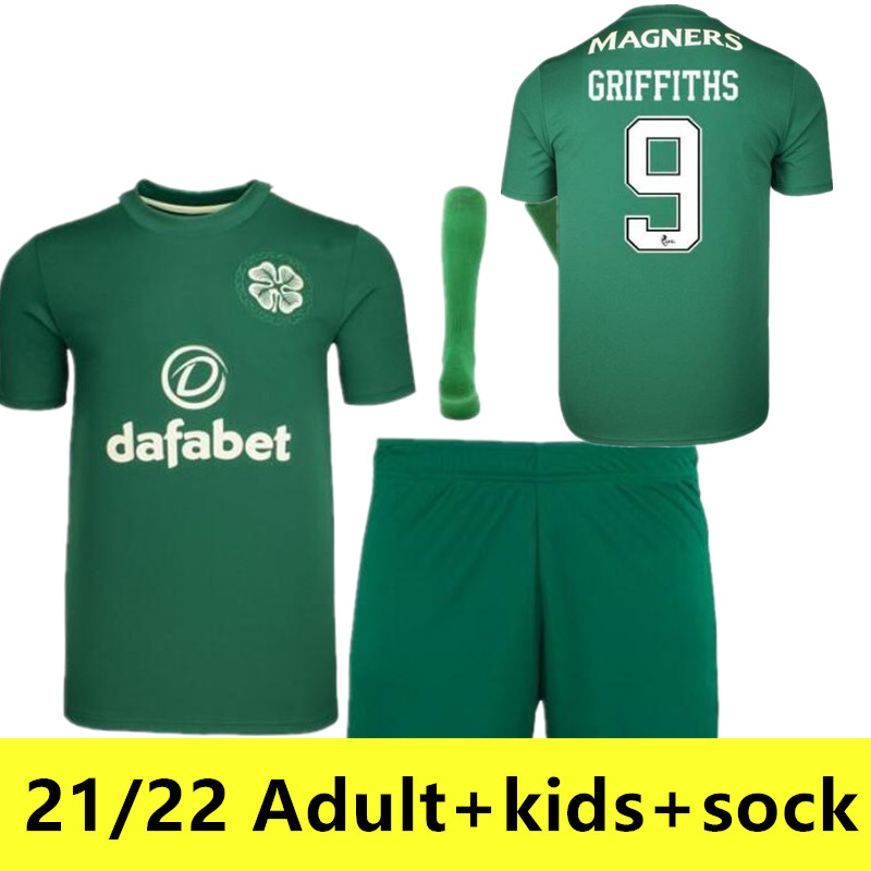 

Fans +Player 2022 Celtic home soccer jerseys EDOUARD 21 22 Elyounoussi MCGREGOR DUFFY FORREST CHRISTIE football shirt GRIFFITHS men+kids kit sock uniforms, 21/22 away player version