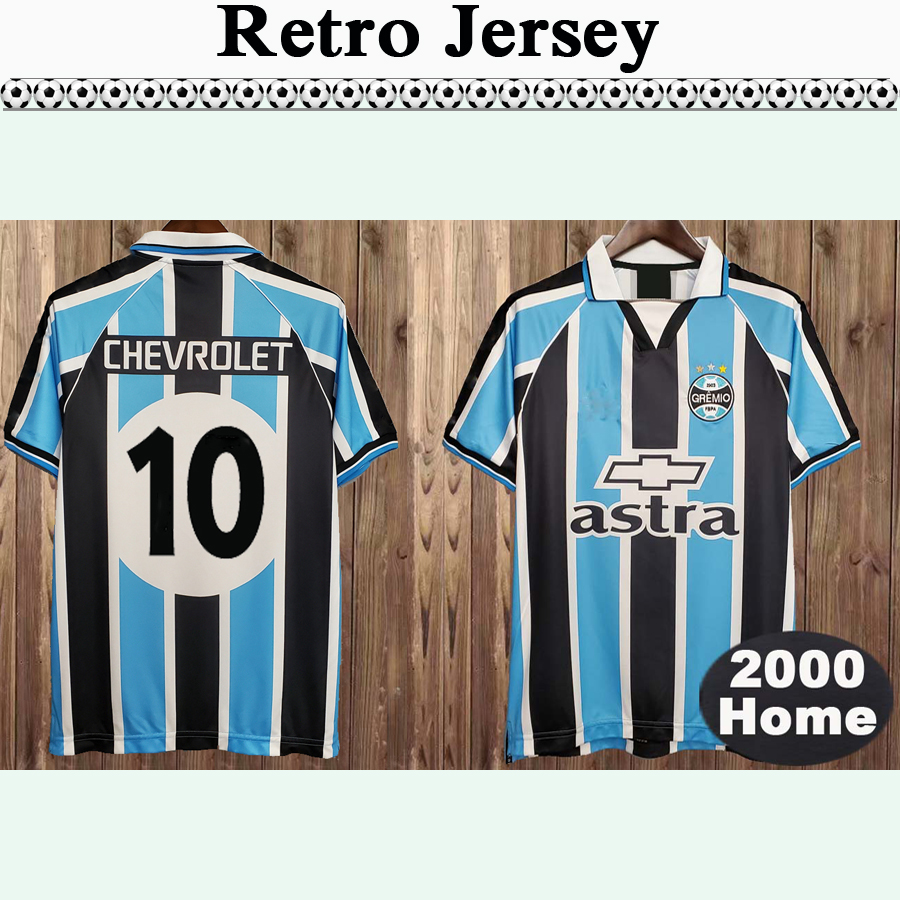 

2000 Gremio Mens Retro Soccer Jerseys RONALDINHO ZINHO NENE WARLEY Home Football Shirts Camisetas de futebol Short Sleeve Adult Uniforms, Fg2895 2000 home