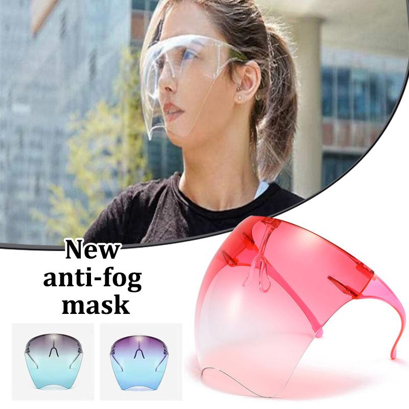 

Fashion Sunglasses Frames Oversized Transparent Full Face Cover With Glasses Frame For Outdoors Protective Equipment PR Sale, Black