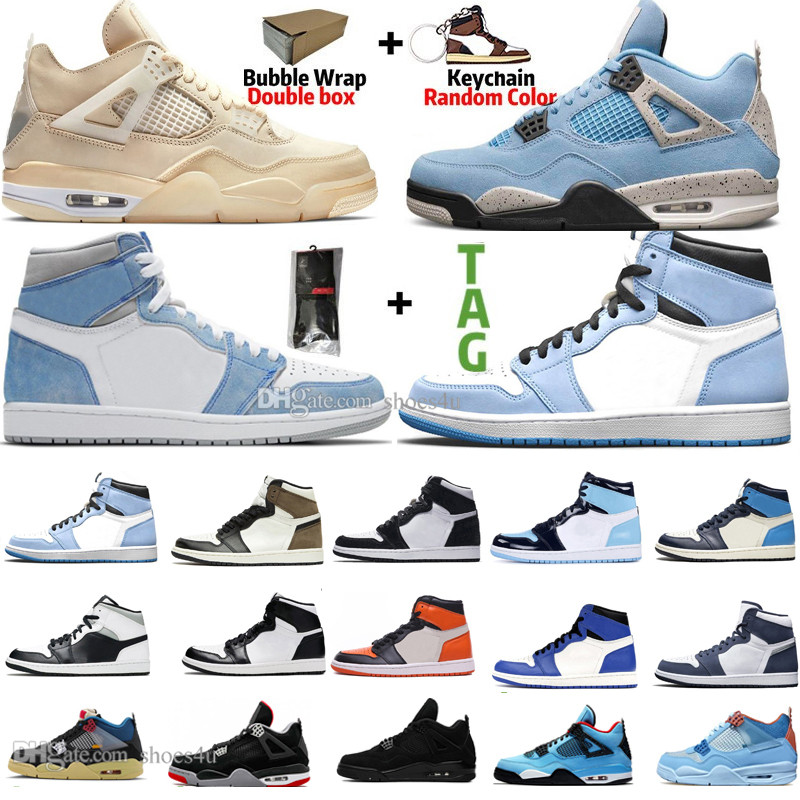 

Sail Black Cat 4 4s Guava Ice Noir Hyper Royal Mens Basketball Shoes 1 1s Silver Toe Trophy Room x Travis Scotts Obsidian UNC University, #28