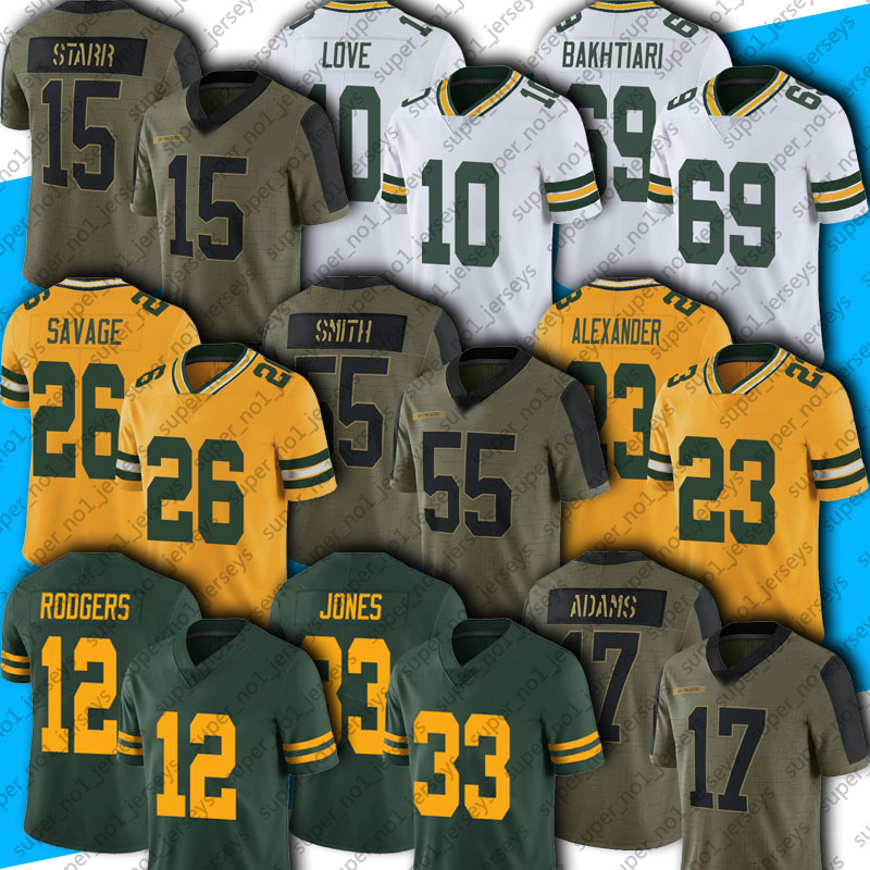 

12 Aaron Rodgers Jones Jaire Alexander Jersey Football Davante Adams Mason Crosby David Bakhtiari Jerseys Randall Cobb Allen Lazard Darnell Savage Clark Love, Man custom jersey (bzg)