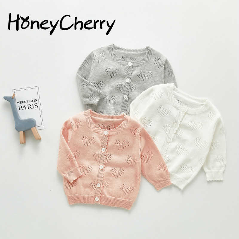 

Summer baby Cardigan Baby Sweet And Breathable Pure Cotton Soft Solid Color Cardigan Sunscreen Coat 210701, Pink