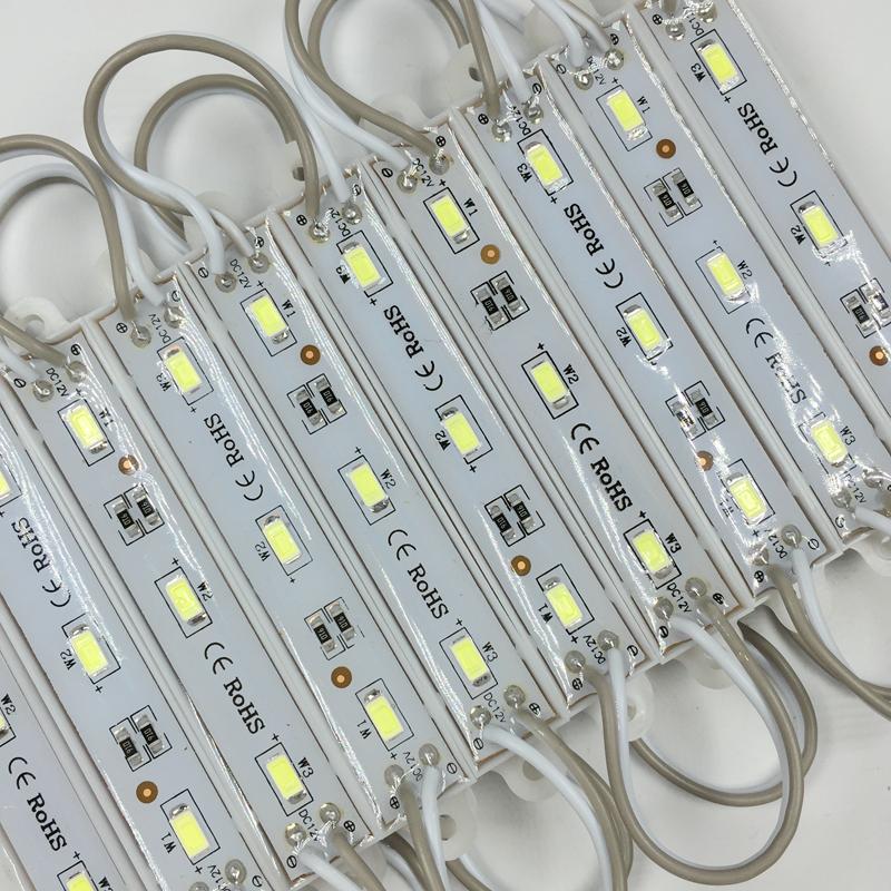 

1000pcs/lot Super Bright DC12V 5730 LED Module Epoxy Waterproof IP66 Backlight For Sign Letter Advertising 3led 1W 110lm Modules