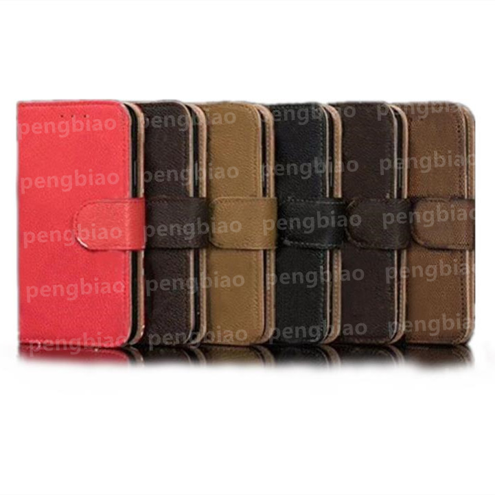 

Top Designers L Leather Phone Cases For iPhone 13 Pro Max 12 Mini 11 Xs XR X 8 7 Plus Fashion Wristband Lanyard Designer Print Back Cover Luxury Shell Wallet Flip Case, #1- brown flowers l