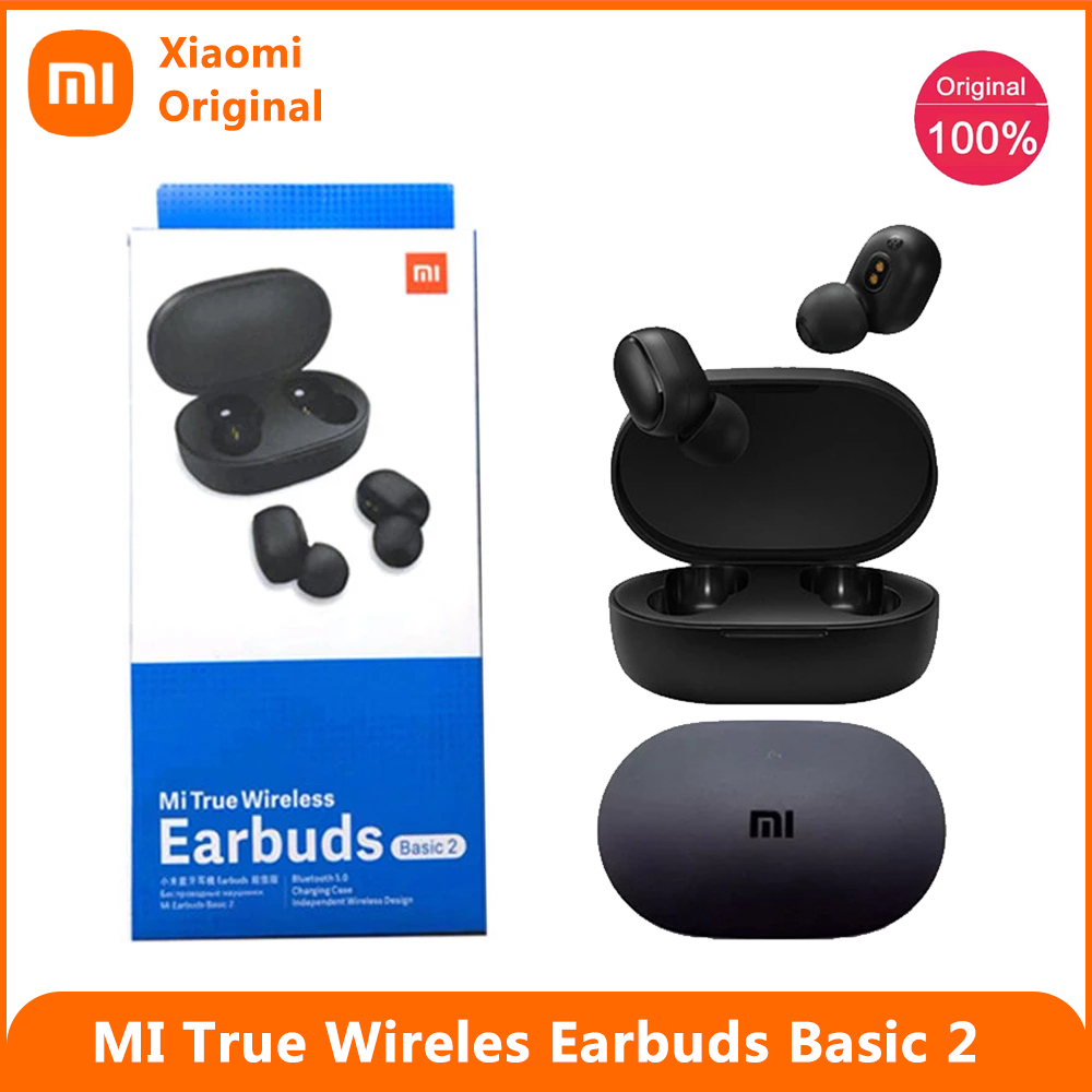 

Original Xiaomi Redmi Airdots 2 Global Version TWS Bluetooth 5.0 Earphone With Mi True Wireless Earbuds Basic 2 Gaming Mode