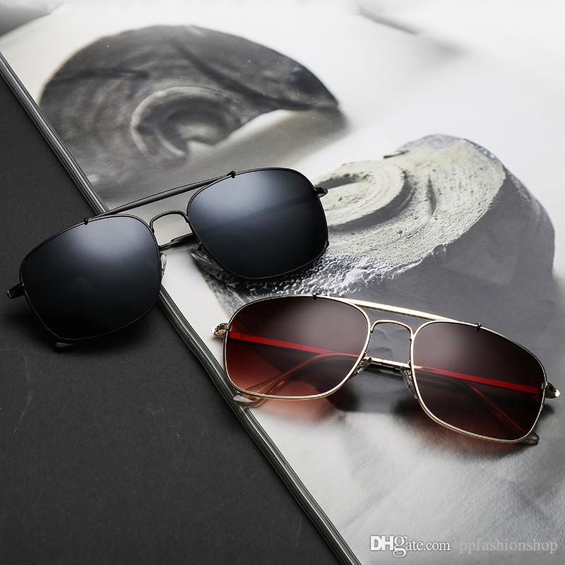 

New brand fashion 3560 sunglassesmetal driver driving sunglasses square men anti-glare sunglasses wholesale Goggles Eyewear 4 colors, White;black