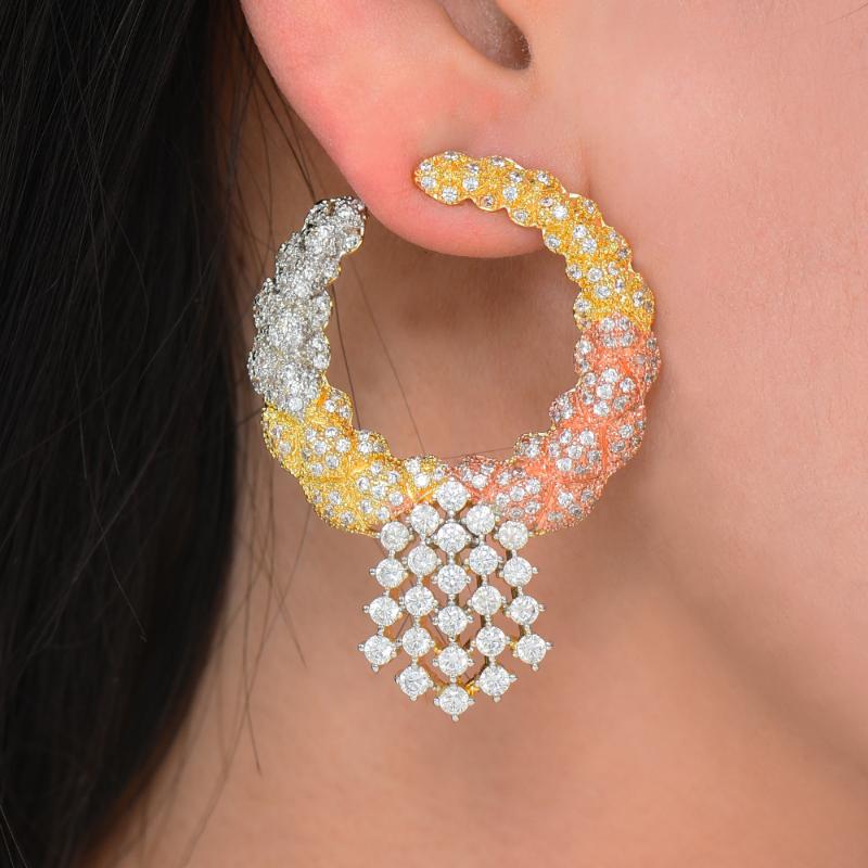 Stud Brand Exclusive Luxury Cubic Zirconia Round Earrings Original Mujer Moda Charm Jewelry Gift Boucle D&#039;oreille Femme-image-700826984