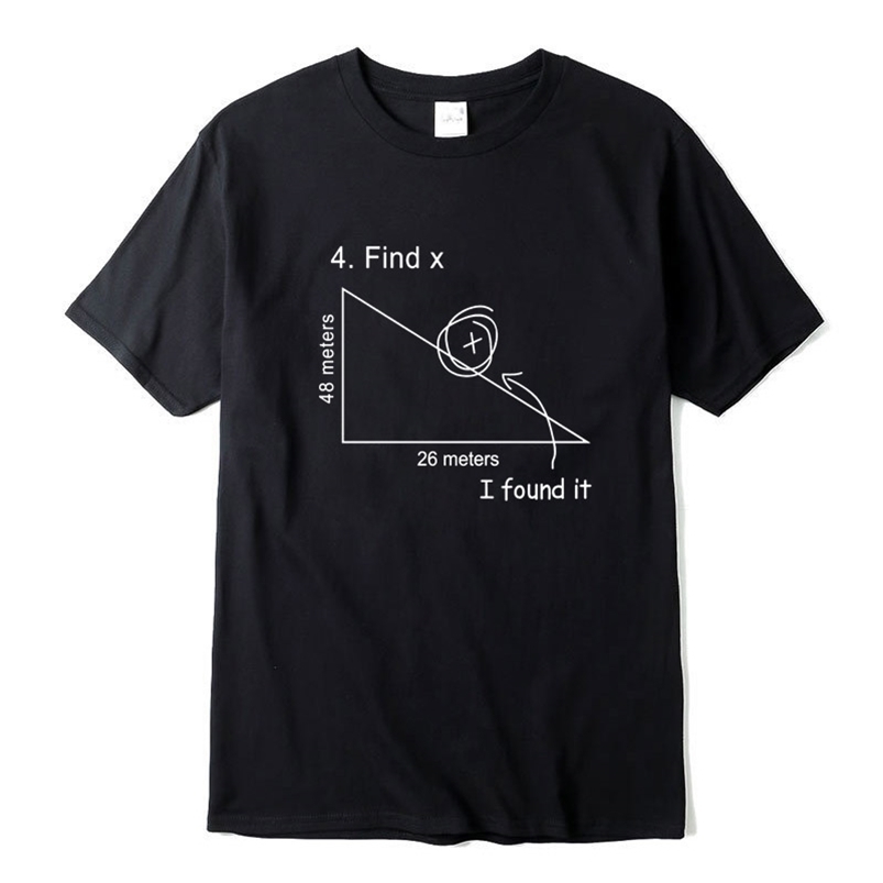

XIN YI Men's T-shirt High quality 100% cotton short sleeve Mathematical geometry printed men tshirt o-neck cool loose 210706, White