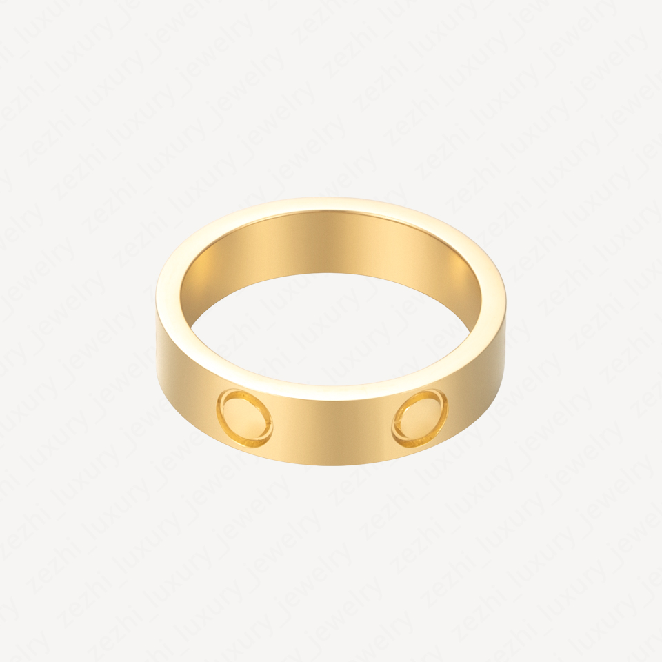 Love Rings Womens Screw Ring Couple Stainless Steel Casual Fashion Street Classic 18k Gold Plated Optional Size 5 6mm Accessories With Jewelry Po