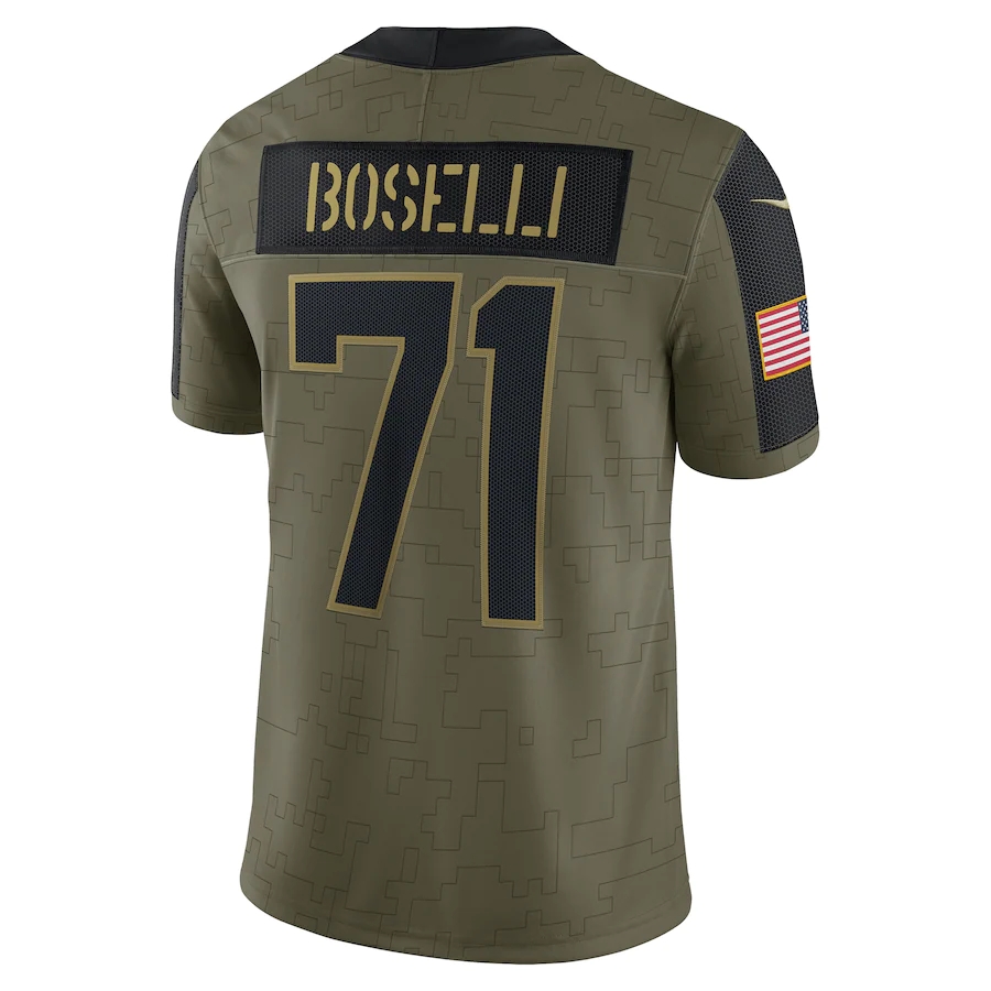 

JacksonvilleJaguarsMEN WOMEN YOUTH Tony Boselli 2021 Salute To Service Limited football Jersey