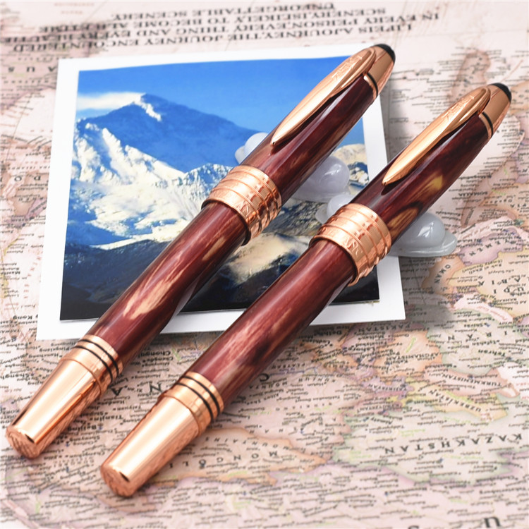 

high quality John JFK series Gold Clip Roller ball pen with quailty stationery school office supplies writing ballpoint pens gifts