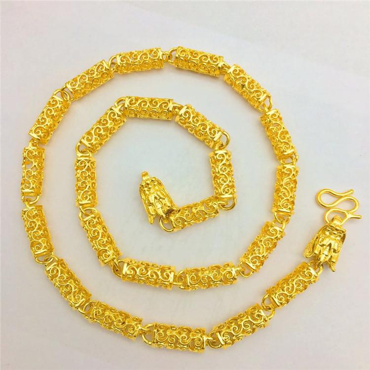 

Chains Luxury Fashion 14K Gold Necklace For Men's Leaky Festival Party Jewelry Delicate Faucet Chain Charms Anniversary Gifts, Silver