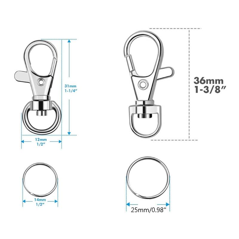 

Keychains Diy Jewelry Accessories Materials Necklace Bracelet Buckle Joint Connection Hasp Alloy Lobster Clasps