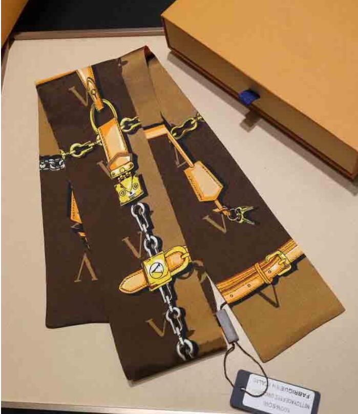 

2021 Classic scarf printed alphabet scarfs luxury silk twill square scarves for ladies, Blue;gray