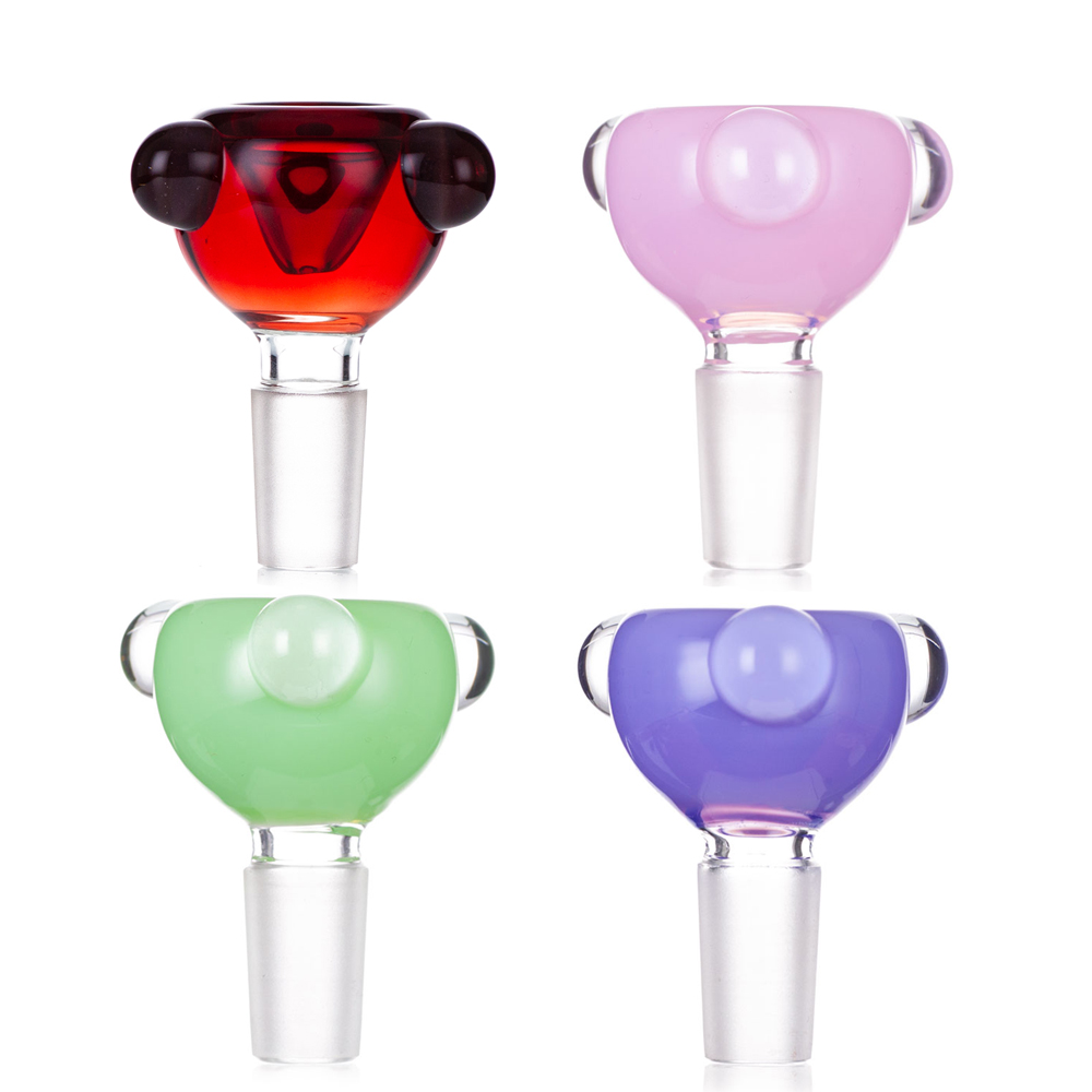 

Glass Bong Colorful Heady Slide Bowl Smoking Accessories 14mm Male Joint For Dab Rig Water Pipe