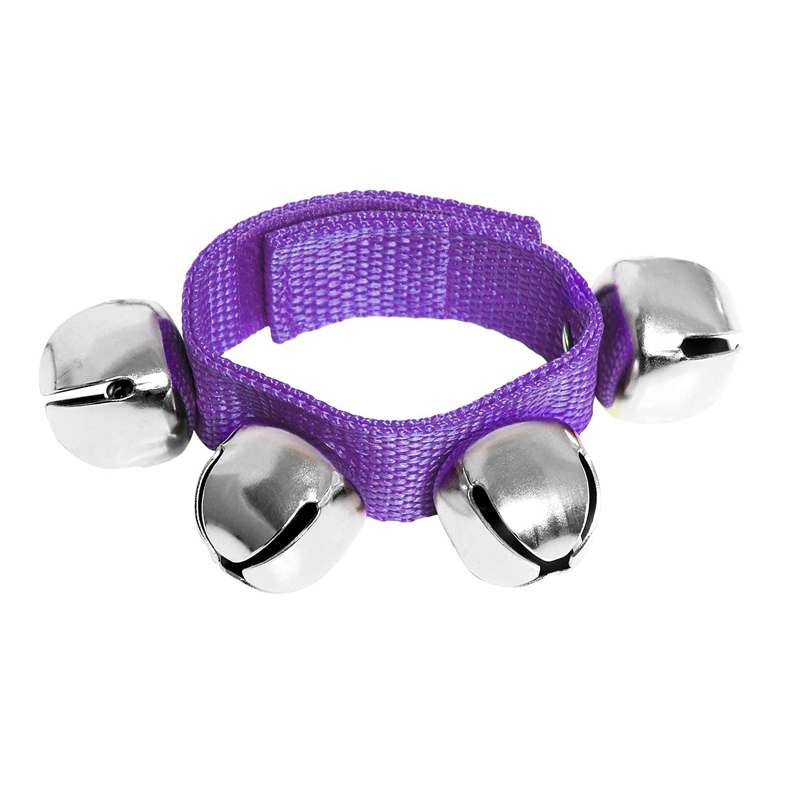 

100 Piece Wholesale Wrist Band Jingle Bells Musical Instruments Gift for Kids