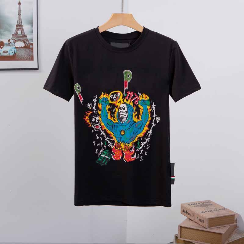 

21ss Tops Men Women Designer skull Diamond pp T Shirts vers tshirt Hoodie coats Short Tee Shirt jackets jeans Jersey belts shoes bags 18, 11