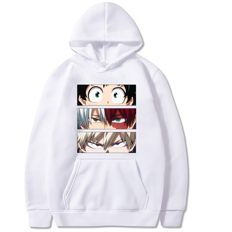 

My hero academy printed Hoodie for men and women, A gray