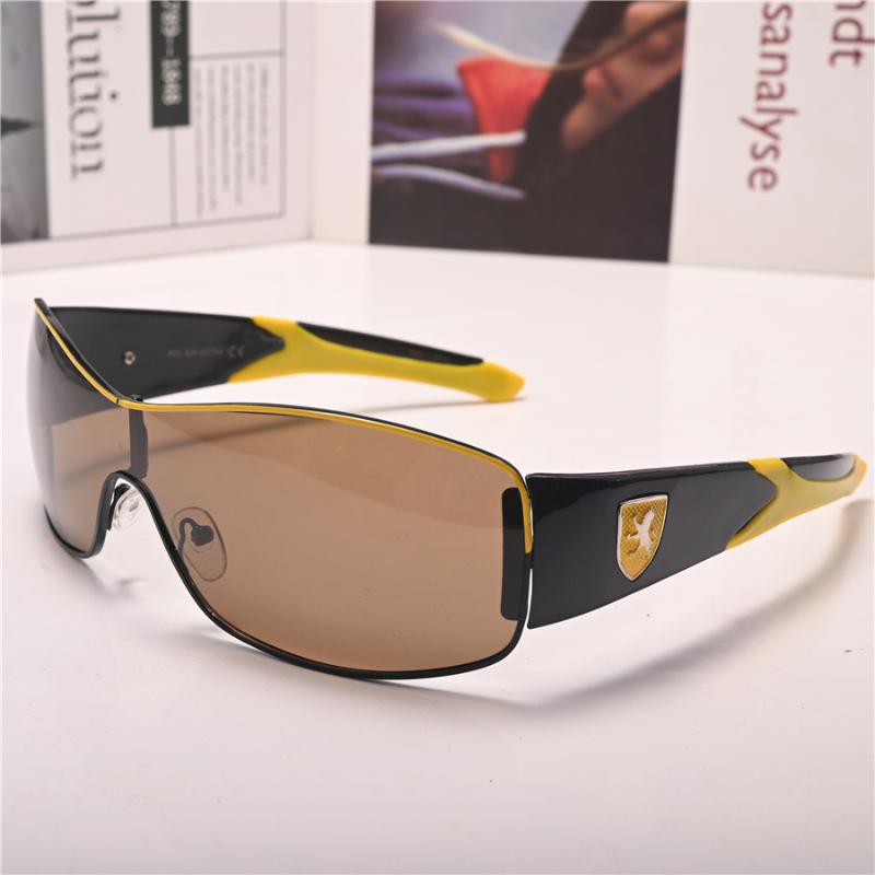

Sunglasses CUBOJUE Fahsion Sport Male Driving Mirrored One-piece Lens Sun Glasses For Men Goggles Anti Reflection Steampunk