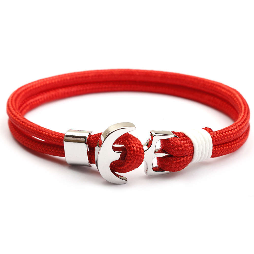 

Hand catenary Craft of 550 high strength umbrella rope knitting bracelet, Black