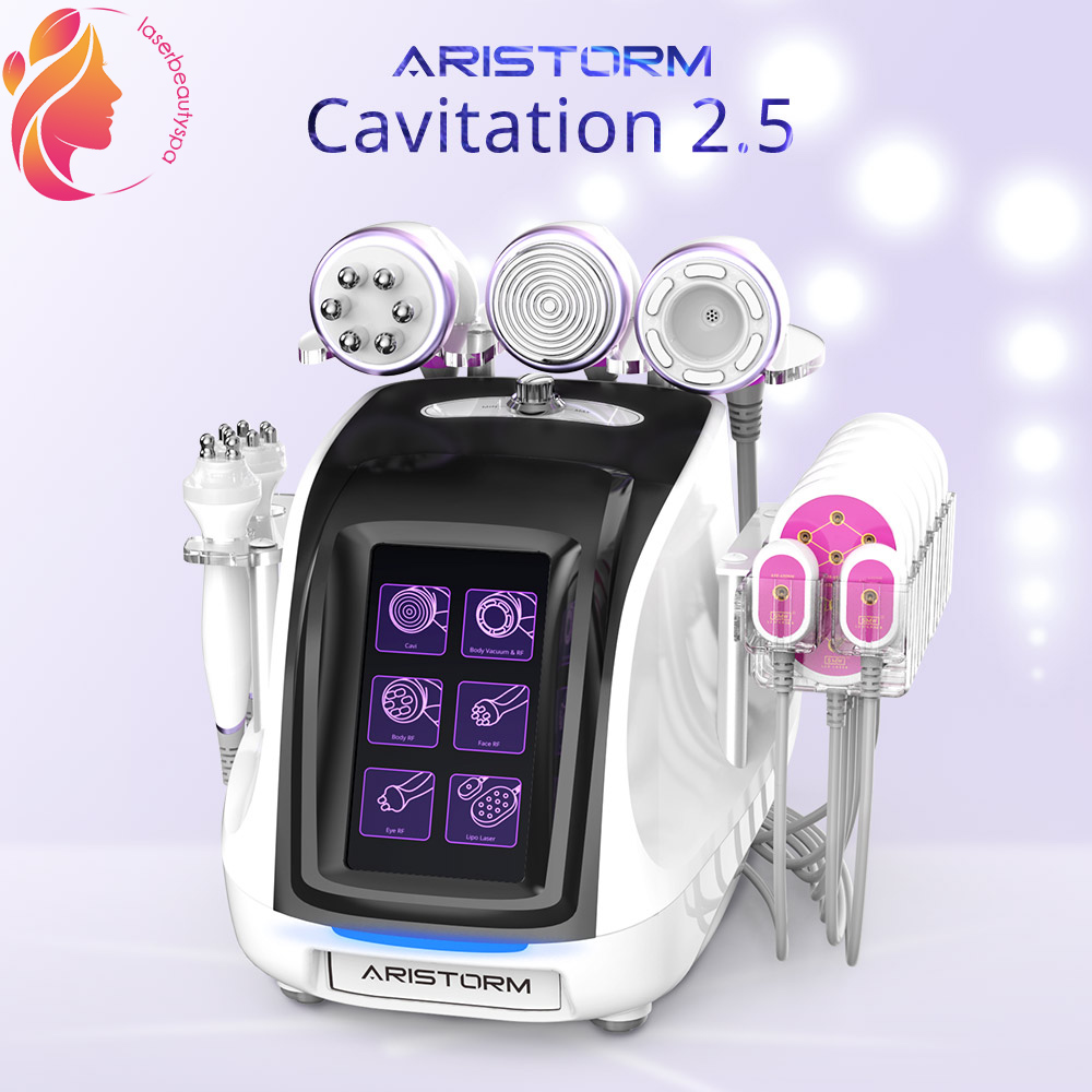 

Mychaway Supply 6 in 1 Radio Frequency Cavitaion 2.5 Slimming Machine 40 K Fat Burner Equipment