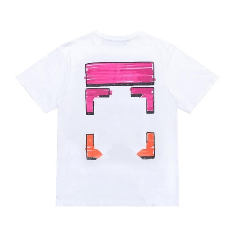 

Summer Offs Brand Fashion t Shirts Designer Oil Paintting Cotton Short Sleeves Mens Tops Tee T-shirts Black White Casual Back Printing x Tshirts Dbxd