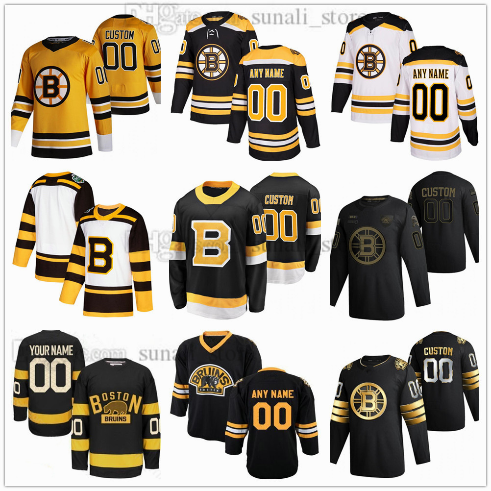 

Stitched 1 Jeremy Swayman Jerseys 11 Trent Frederic 29 Steven Fogarty 55 Tyler Lewington 92 Tomas Nosek 28 Derek Forbort 17 Nick Foligno 56 Erik Haula 35 Linus Ullmark, Kids yellow