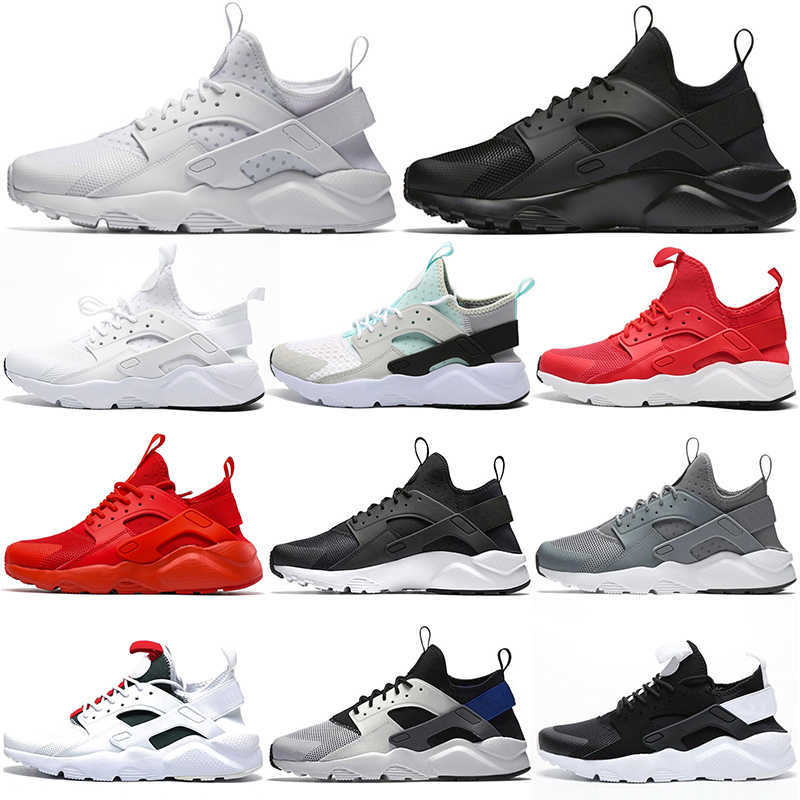 

huarache 4.0 running shoes men women oreo triple black grey White Green fashion huaraches mens womens platform trainers outdoor sports, 4.0 triple black