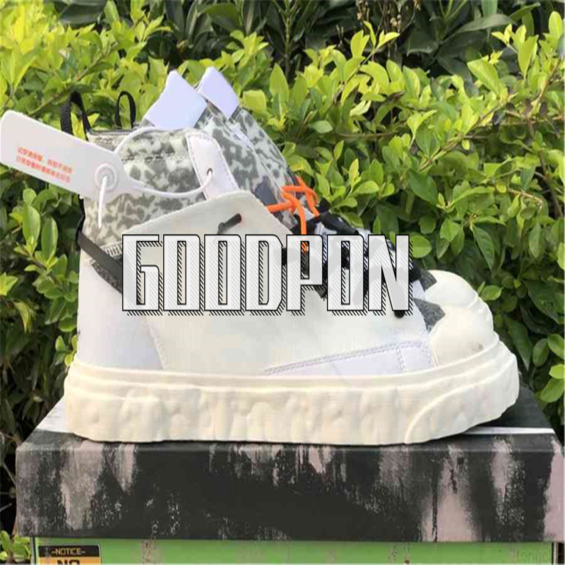 

Shoes Authentic READYMADE Blazers Mid Mens Women Black White Vast Grey Volt Total Orange Sneakers Sports Original, Bubble wrap packaging