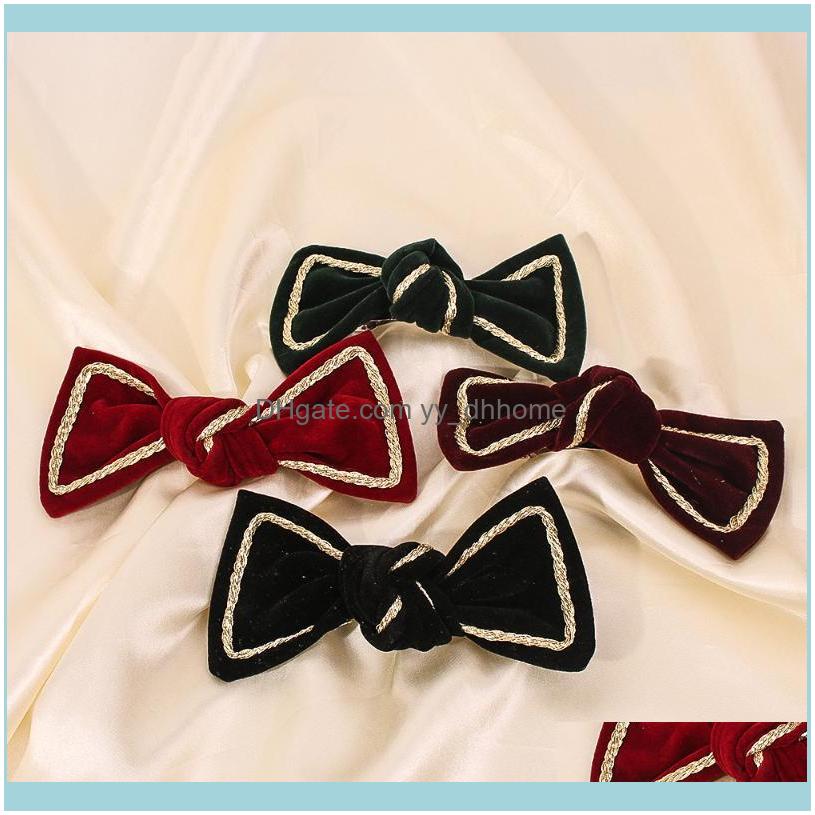 

Barrettes Jewelrylalynnly Fashion Bow Hairpin Cute Multi Color Barrette Hair Clips For Women Girls Hairgrip Korean Jewelry Aessories F2636 &