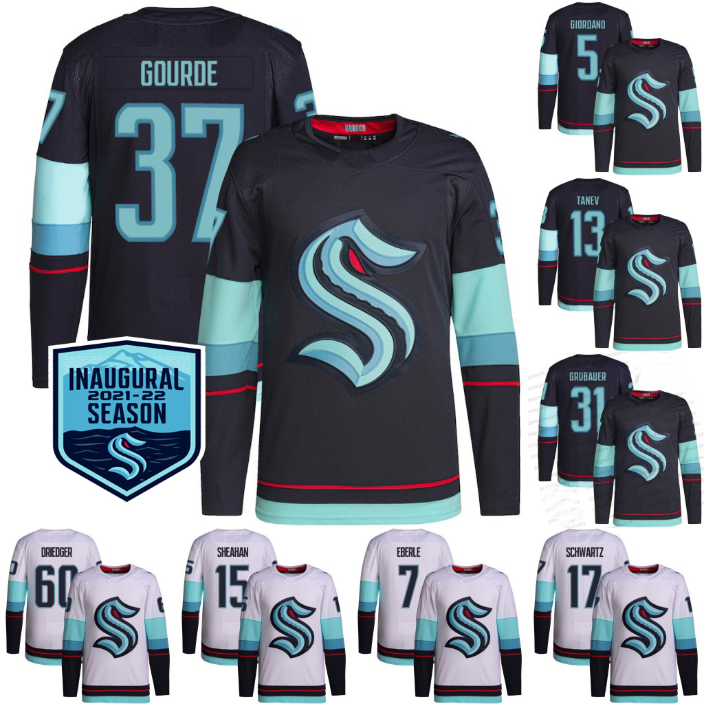 

Yanni Gourde Seattle Kraken Jersey Philipp Grubauer Eberle Jaden Schwartz Bran don Tanev Riley Sheahan Chris Driedger Mark Giordano Mason Appleton Jared McCann, Mens s-xxxl