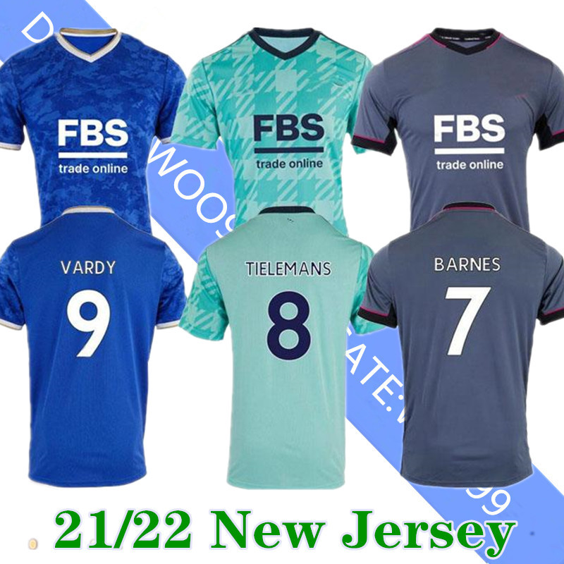 

Soccer Jersey 21/22 VARDY 2021 Home #8 TIELEMANS #10 MADDISON #15 BARNES maillot foot Shirt NDIDI GRAY AYOZE RICARDO Football Uniform Sale
