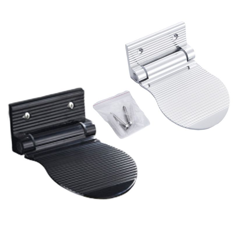 Fold Aluminium Shower Powder Wall mounting Bad Foot Kruk Rest Footwear-image-692847065