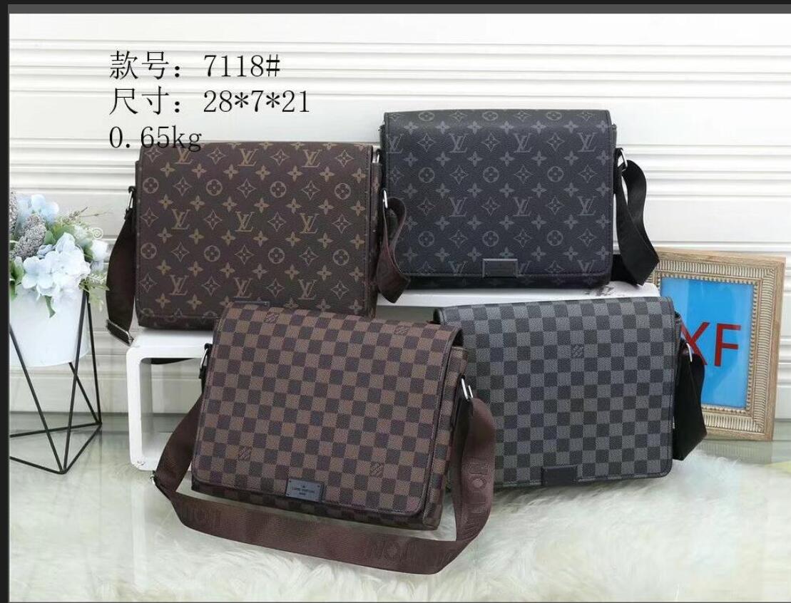 

1-25 LV LOUIS 1 VITTON Classic designer Men messenger bags cross body bag school bookbag shoulder bags handbags man purse, Red;black