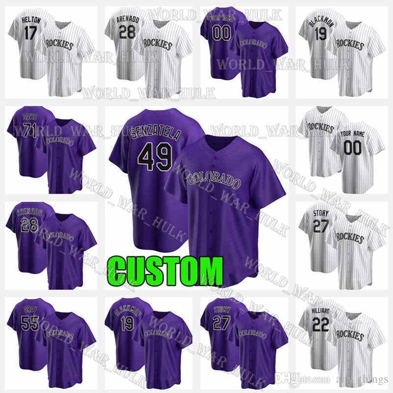 

49 Antonio Senzatela Jersey 19 Charlie Blackmon Custom 27 Trevor Story Baseball 28 Nolan Arenado Colorado Jerseys Rockies 9 Daniel Murphy, Blue;black