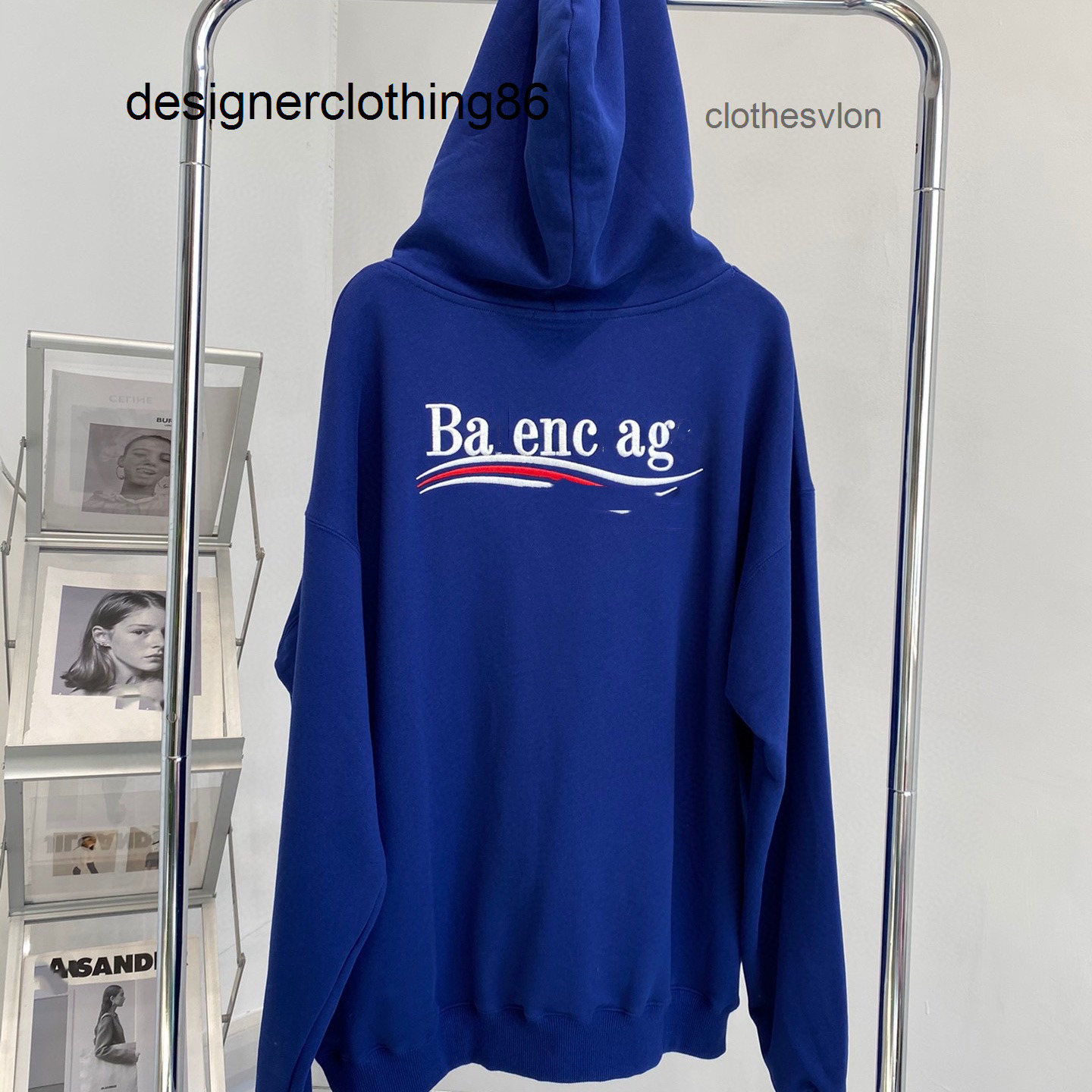 

New 2022 Brand Designers Hoodie Winter Balencaigas Hoodies Cola Wave Letter Embroidered Couple Leisure Hoodie, White