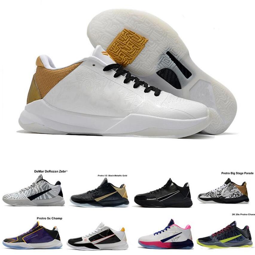 

Mens Basketball Shoes KBS 5 V Rings DeMar DeRozans Protro Zebra Court Purple PJ Tucker Black-University Gold Kbyrant Sports SNEAKER