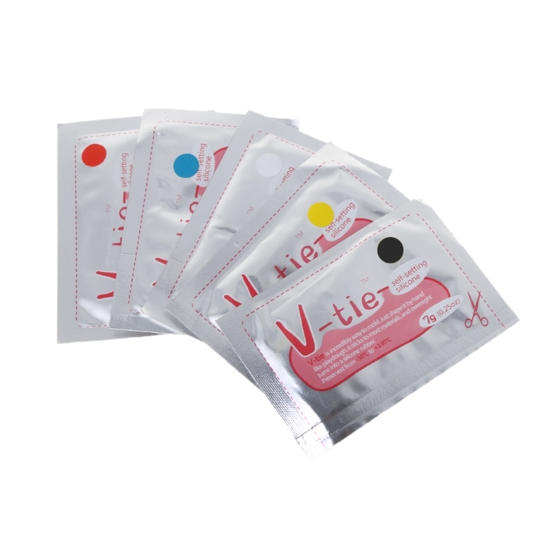 5 Pc 5 Colors Heat-Seal Fix and Liquid Silicones V-Tie Diy Universal Colorful Digital Outdoor Repair Tool Lijm Sugru-image-693293868