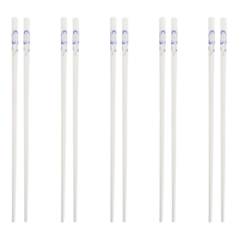 

Chopsticks 5 Pairs Chinese Style Ceramic Household