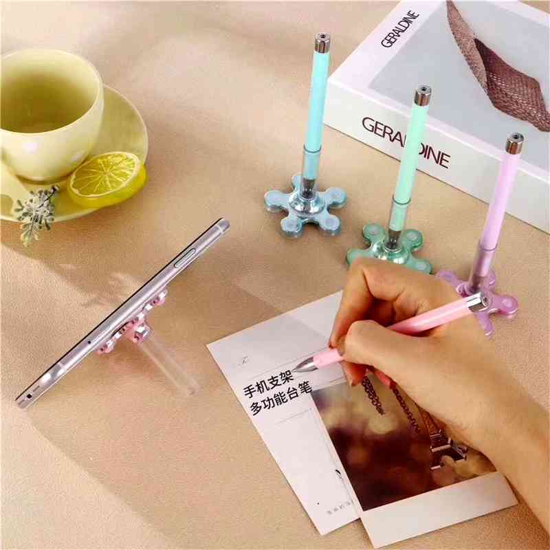 

Creative suction cup mobile phone holder desk simple office multifunctional neutral advertising gift pen