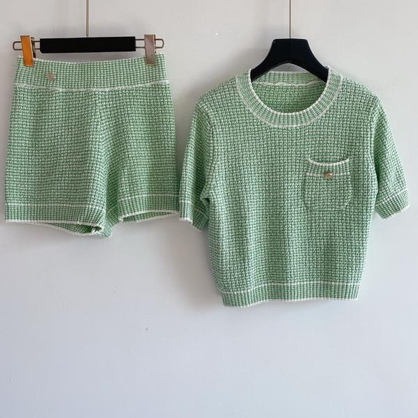 

Skirts Sweater Suit Woman Women Tracksuit Cardigan set Two Pieces Sets Sportswear Casual Outfit High Quality Designn Knitted Set IJNP, 1# shoe box