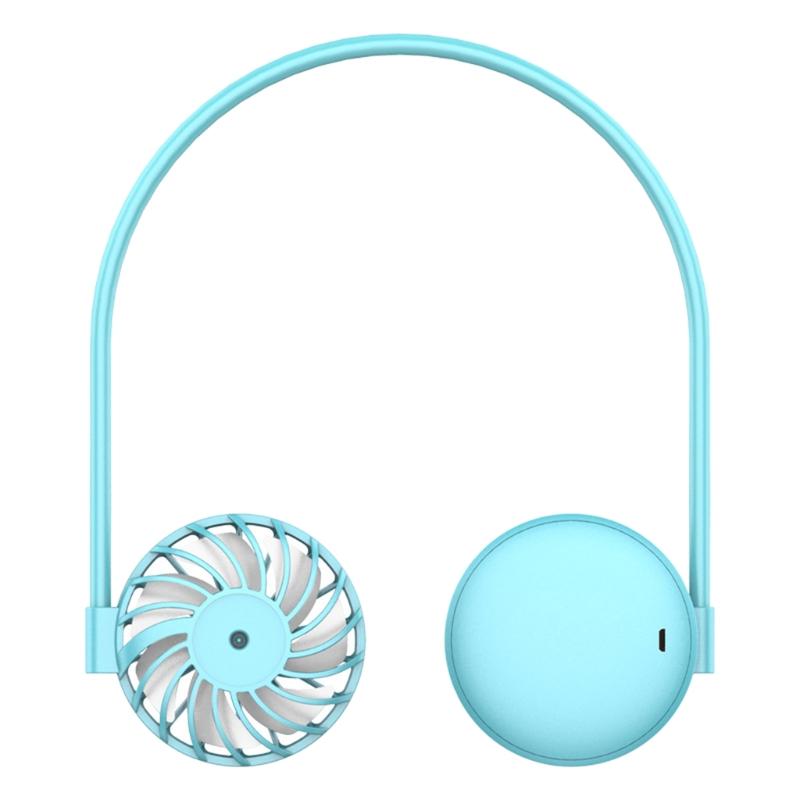 

Silent Portable Necklace Hanging Neck Fan USB Charging Small Air Cooler Multipurpose Creative Summer Cooling Tool Electric Fans