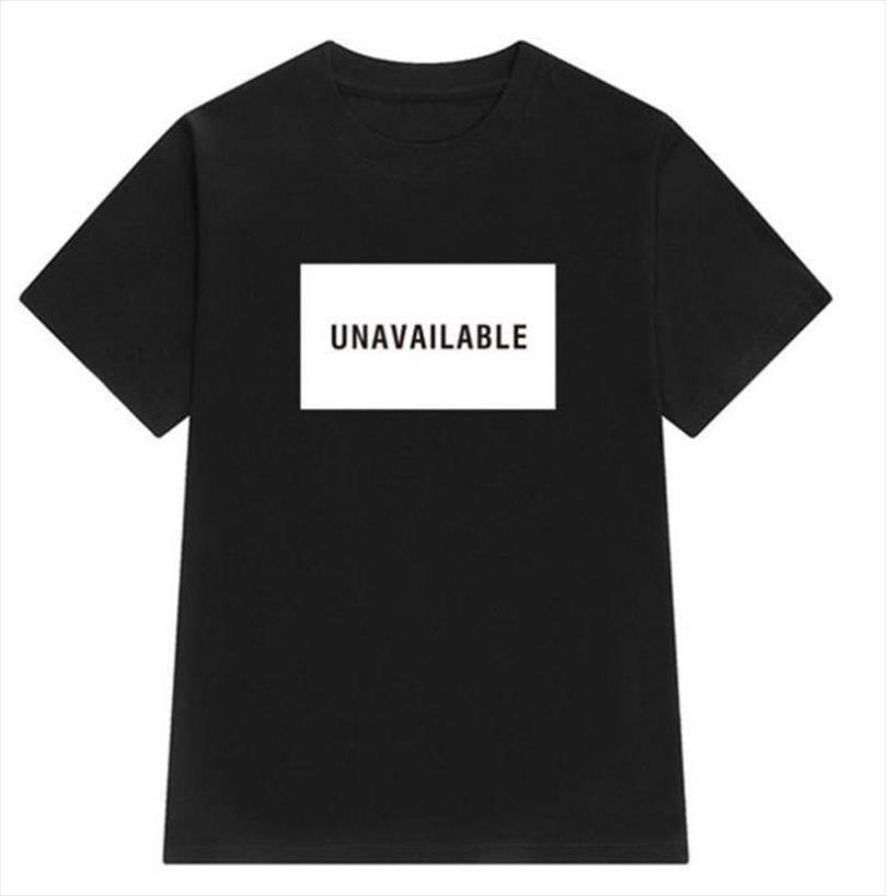 

unavailable letter print men mens t shirts short sleeve o neck loose summer tee clothes camisetas mujer, White;black