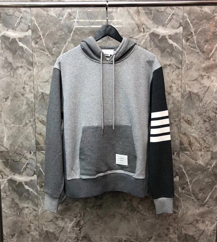 

men's hoodies & sweatshirts fashion label with hoodie of men casual sport hoodies coat panels pullovers men's clothes wpn1, Black