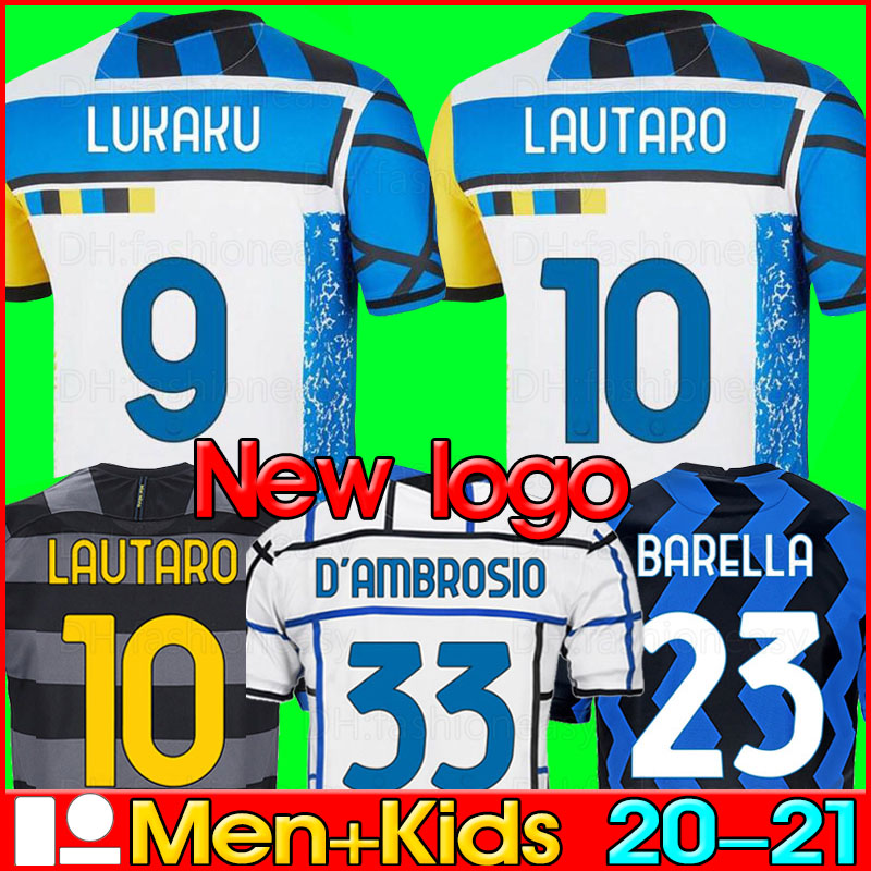 

INTER 2020 2021 soccer jersey LUKAKU MILAN VIDAL BARELLA LAUTARO ERIKSEN ALEXIS HAKIMI 4th 20 21 football shirt uniforms men kids kit fourth, Black;yellow