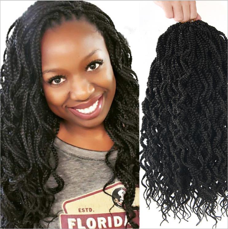 

Wig human hair 18inch full head set dirty braid large 20 / package wigs, Black
